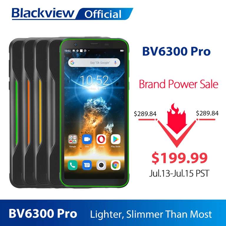 Защищенный телефон BLACKVIEW BV6300 Pro Helio P70 6 ГБ + 128 Гб Android 10,0 NFC IP68