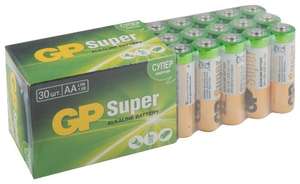 Батарейка GP Super Alkaline AA, 30 шт