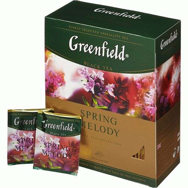 Чай Greenfield в ассортименте 100 пакетиков