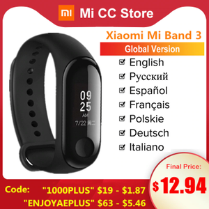 Фитнес-браслет Xiaomi Mi Band 3 Global от 12.94$