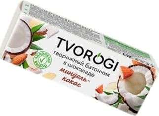 Сырок творожный ТVOROGI кокос-миндаль; сухофрукты-злаки 45 г