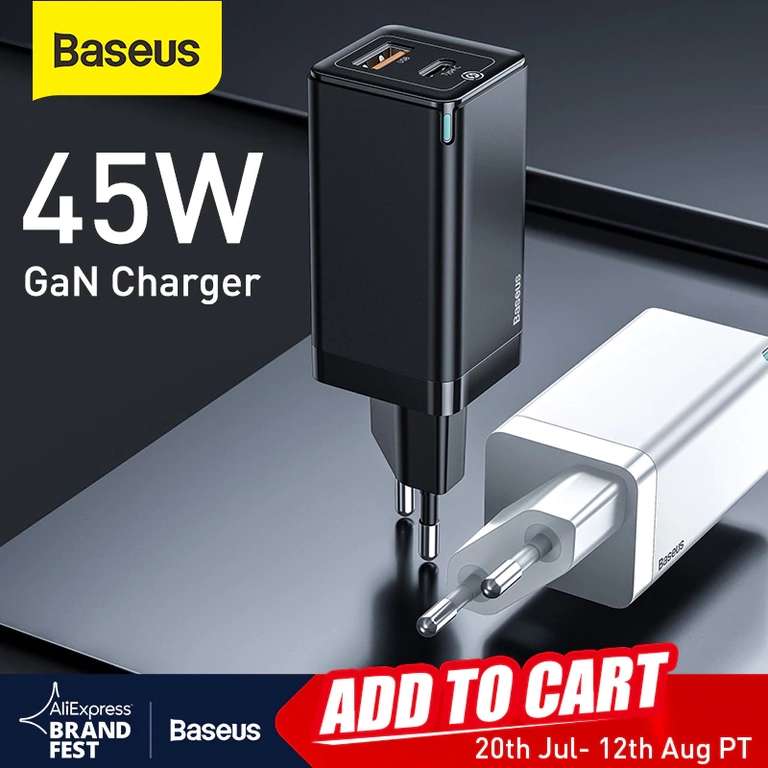 Зарядное устройство Baseus Gan 45W
