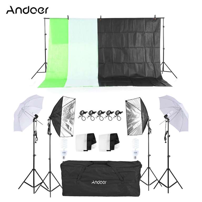 Домашняя фотостудия Andoer (комплект) за $69
