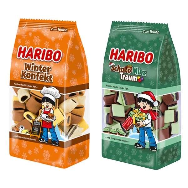 Мармелад жевательный Haribo с лакрицей и какао / HARIBO Лакричный конфект с какао/мята , 300г