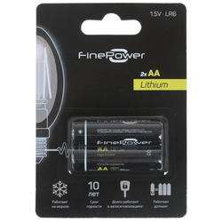 Литиевые батарейки FinePower AA 2 шт