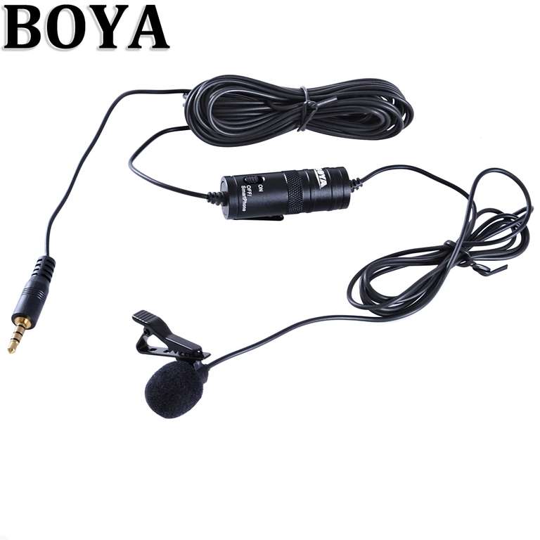 Универсальный внешний микрофон BOYA для фото-видеокамеры, смартфона за $19