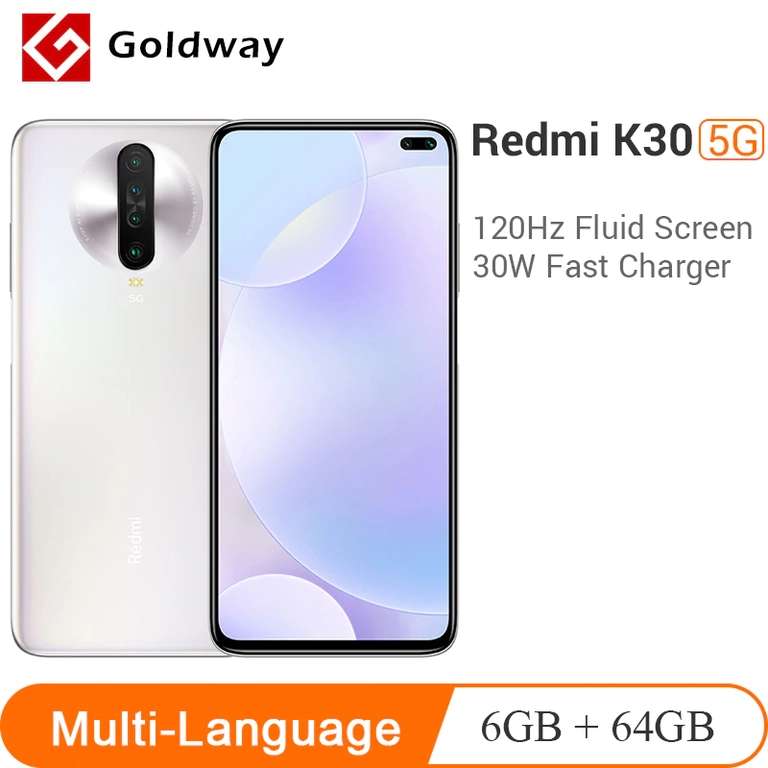 Смартфон Redmi K30 5G 6/64 120Гц (через приложение Aliexpress VK)