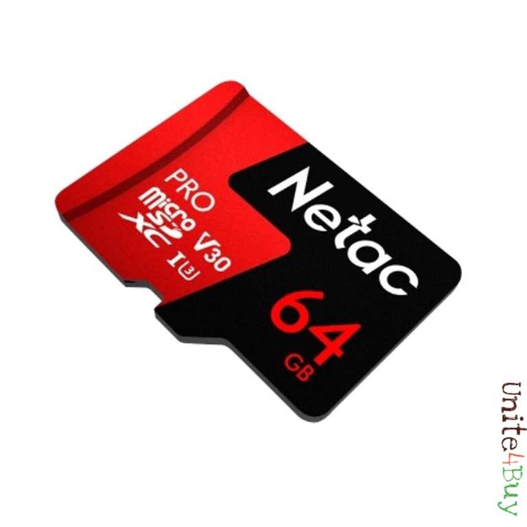 Netac 64GB Pro Micro SDXC TF карта памяти