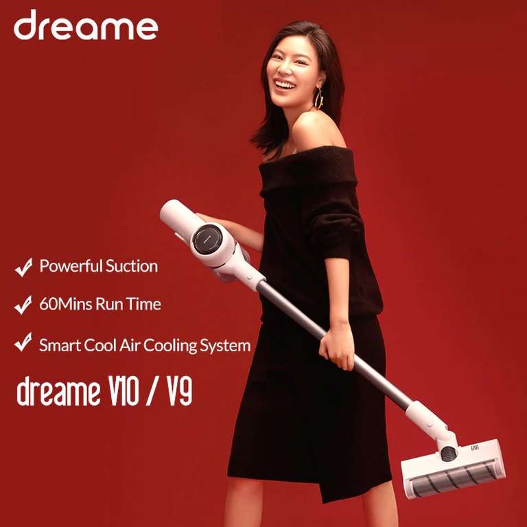 Вертикальный аккумуляторный пылесос Dreame v9/v10