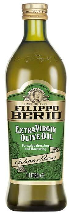 Масло оливковое Filippo Berio Extra Virgin стеклянная бутылка 1 л
