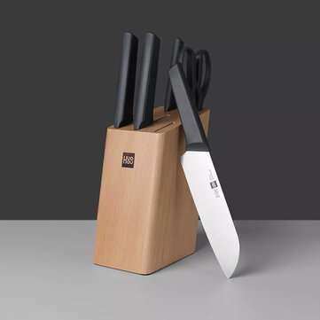 Набор ножей Xiaomi HuoHou на подставке