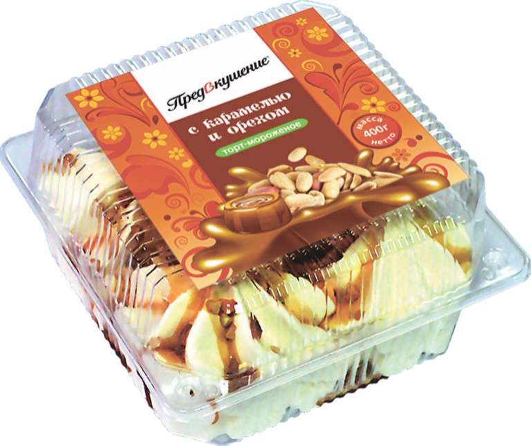 [Челябинск] БЗМЖ торт-мороженое с карамелью и орехом 400гр