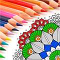 Adult Coloring Book With Multiple Templates & Abstract Coloring Mandalas