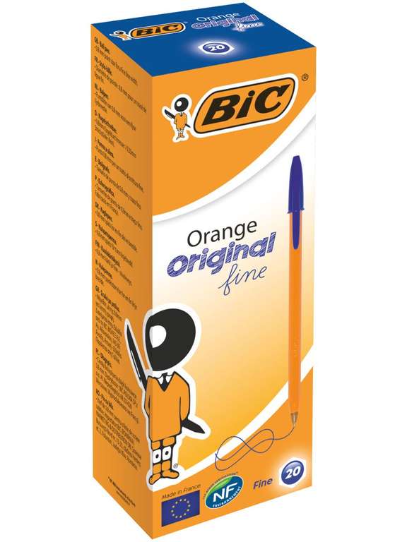 Ручка шариковая BIC Orange Fine 20 шт (синий)