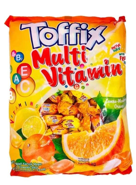 [Уфа маг."ЛУКОШКО"] Жевательная конфета Toffix Multivitamin, 1 кг.