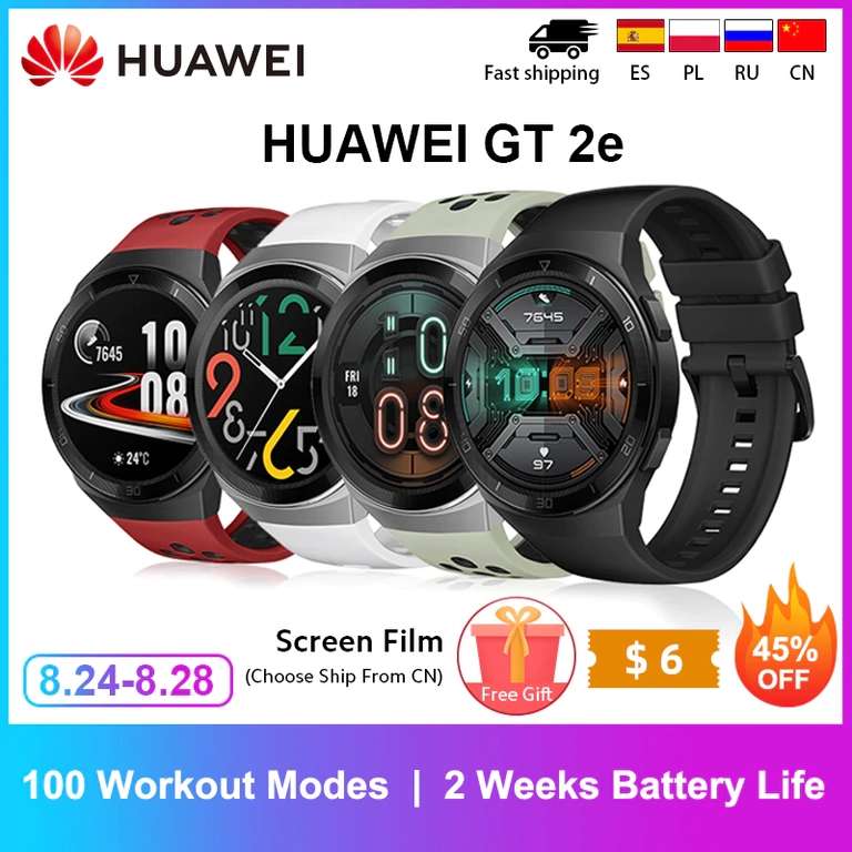 Умные часы Huawei Watch GT2e ($76)