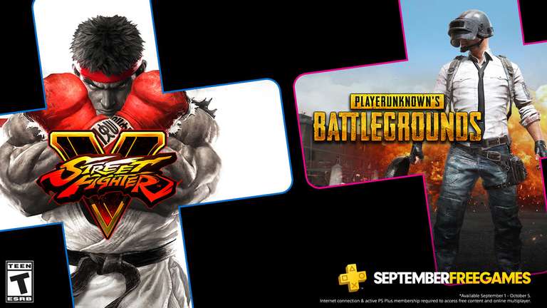 PlayStation Plus - бесплатные игры сентября по подписке: Street Fighter V и PUBG