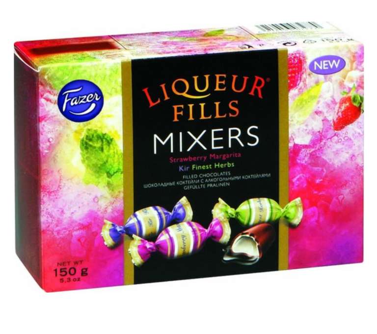 Шоколадные конфеты Fazer Liqueur Fills Mixers, 150 г