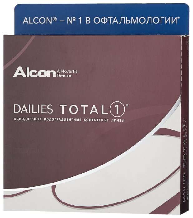 Контактные линзы Dailies (Alcon) Total1 (90 линз) -10.5;8.5