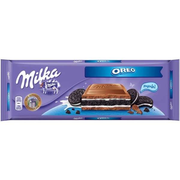 Шоколад Milka с орео и с фундуком 300гр