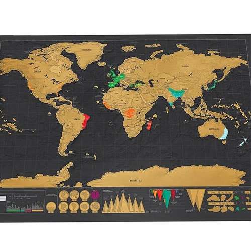Стираемая карта мира за $2.49