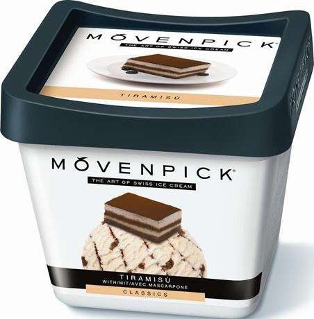 Мороженое пломбир Movenpick Тирамису контейнер, 900мл