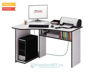 Компьютерный стол Мастер Триан-1 белый