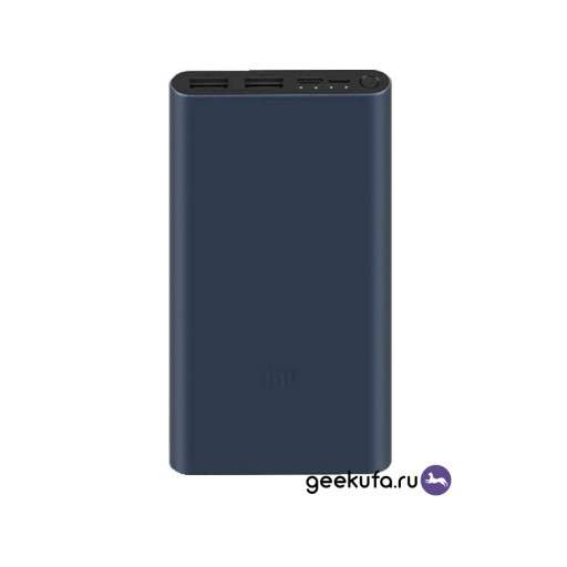 [Уфа] Внешний аккумулятор Xiaomi Mi Power Bank 3 10000 mAh 2 USB темно-синий