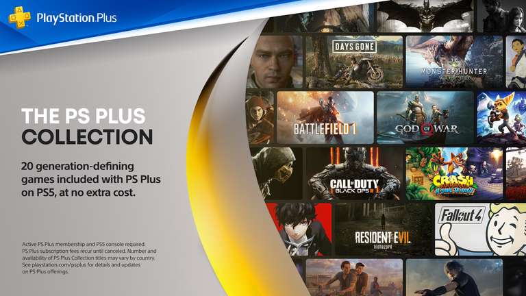 PlayStation Plus Collection - бесплатно 20 игр на старте продаж PS5