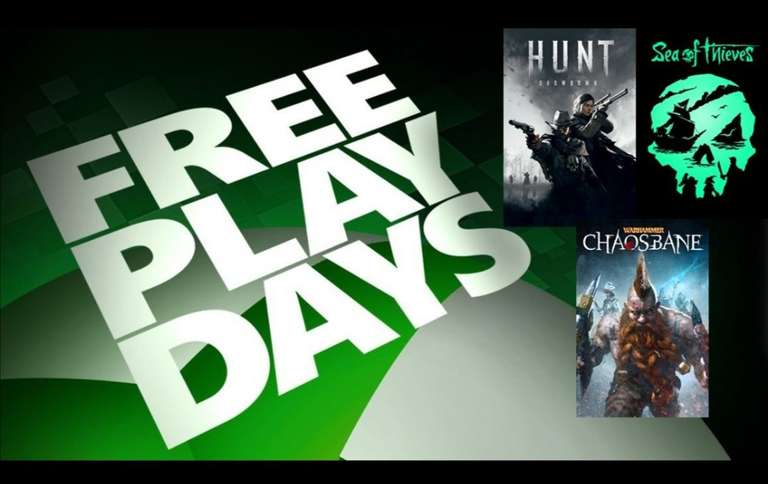 [Xbox Gold] Бесплатные выходные в Sea of Thieves, Hunt: Showdown, Warhammer: Chaosbane