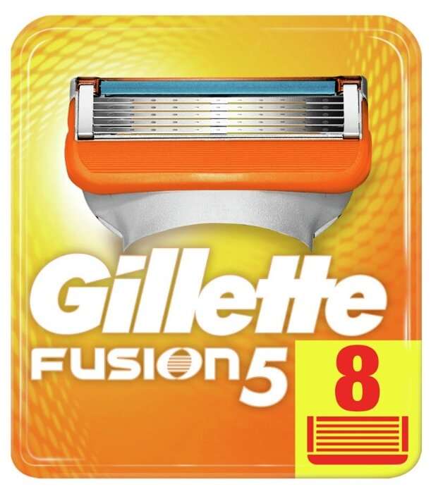 Сменные кассеты Gillette Fusion 5, 8 штук