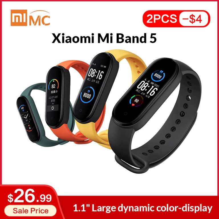 Фитнес браслет Xiaomi Mi Band 5