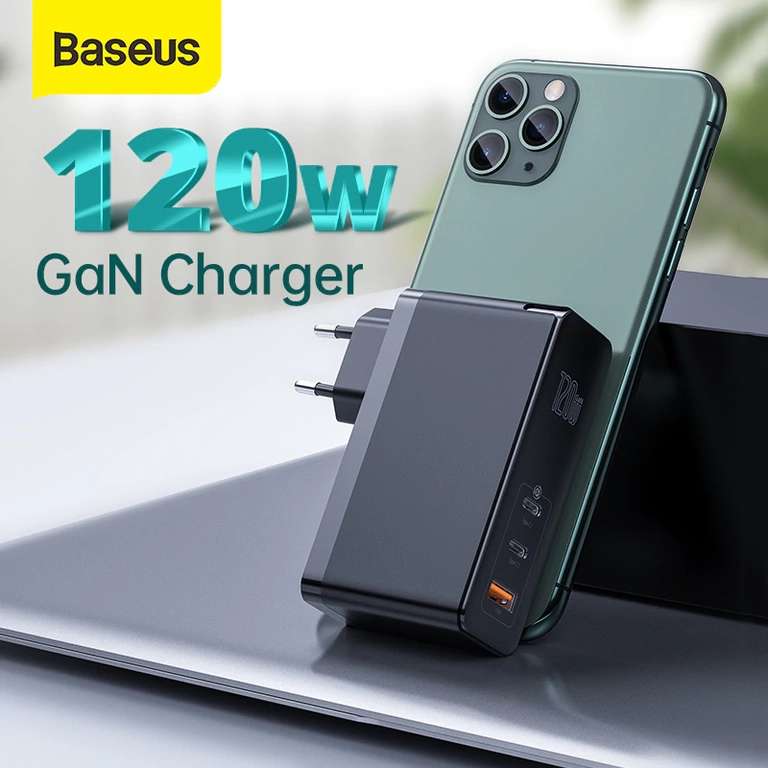Baseus GaN зарядное устройство 120 Вт.