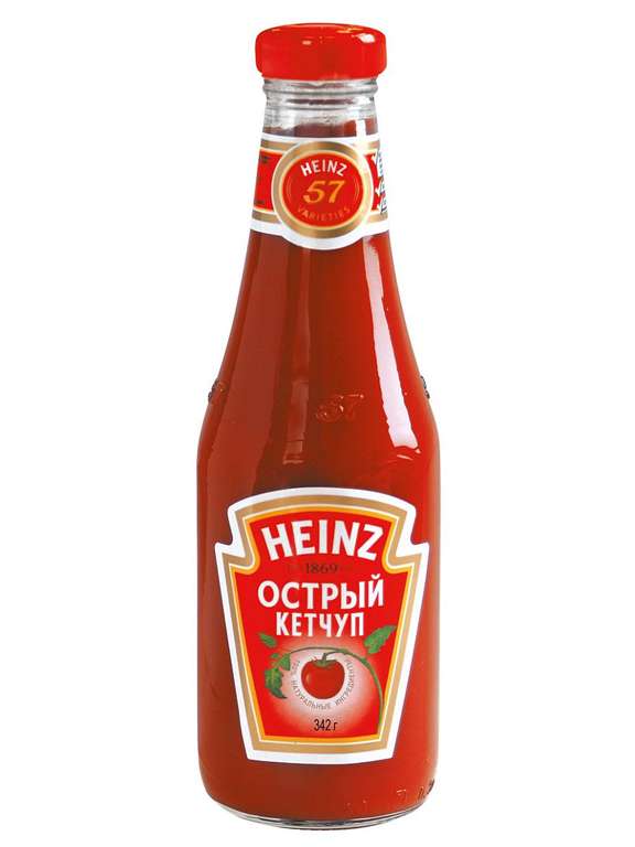 Кетчуп Heinz Острый 342 г. (покупка от 2х штук)