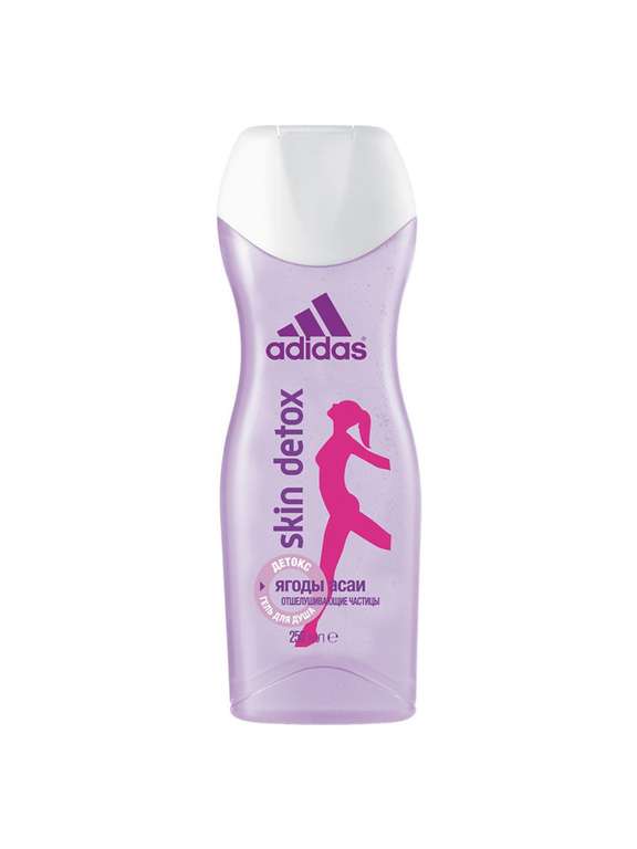 Гель для душа Adidas skin Uefa Star Edition Female detox, 250 мл