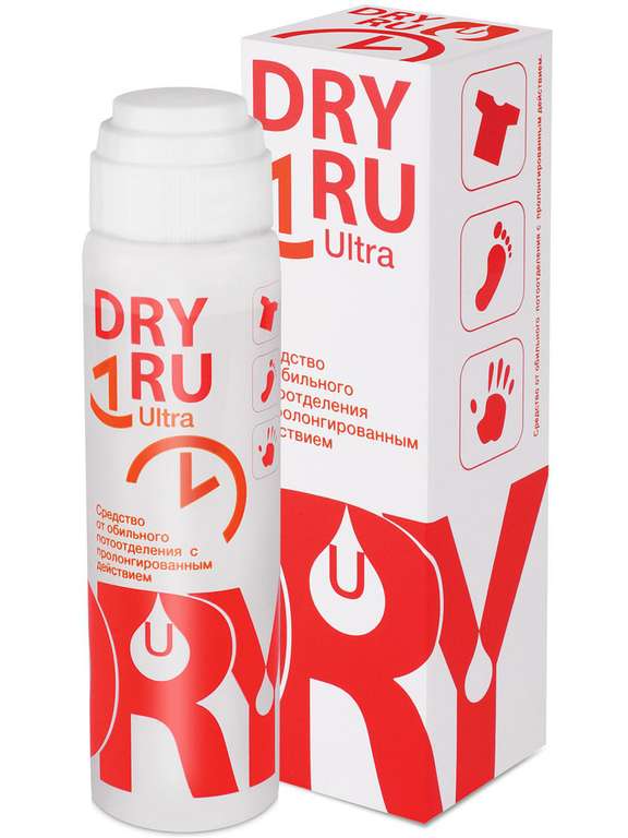 Dru Ru средство от обильного потоотделения, 50 мл.