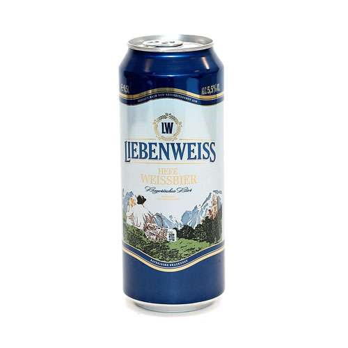 Пиво Liebenweiss Hefe-Weissbier, 0.5л