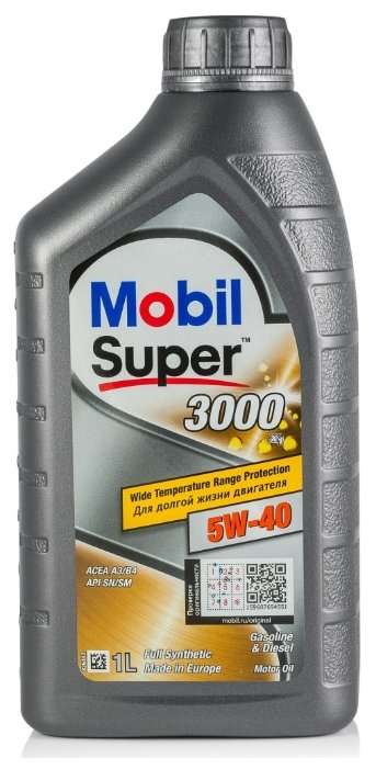 Моторное масло MOBIL Super 3000 X1 5W-40 1 л