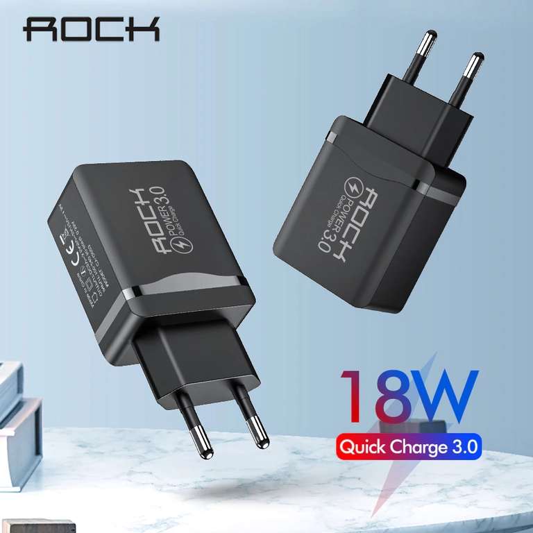 Зарядное устройство Rock 18w qc 3.0