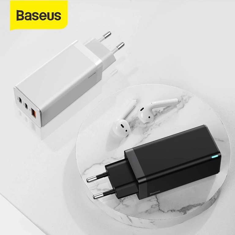 Baseus GaN зарядное устройство 65 Вт.