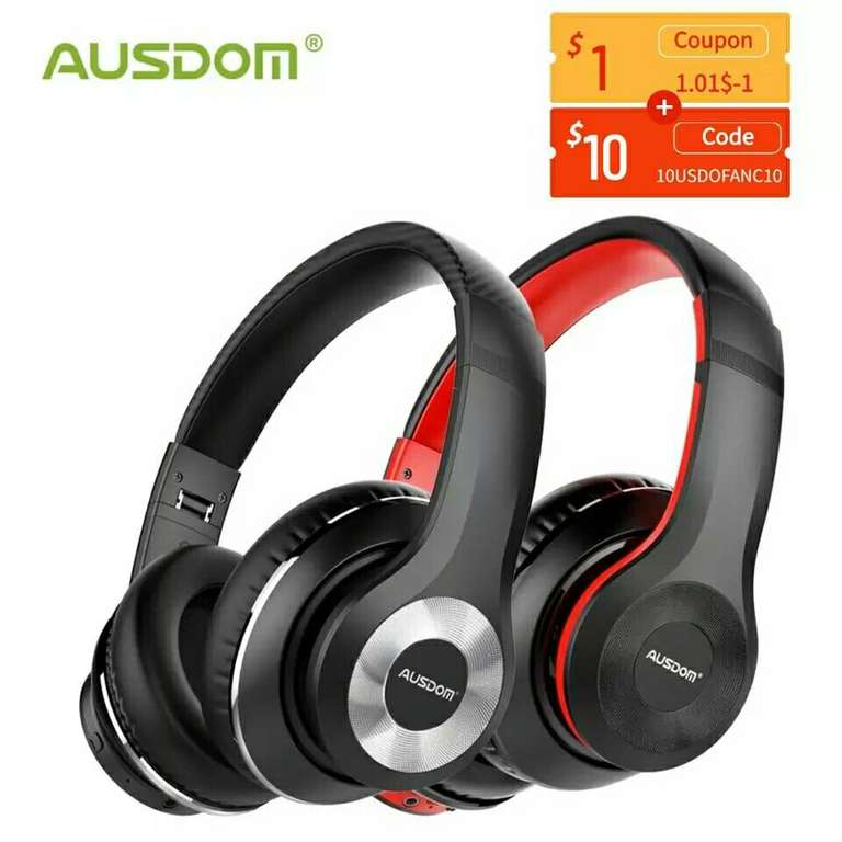 Bluetooth наушники Ausdom ANC10 с активным шумоподавлением