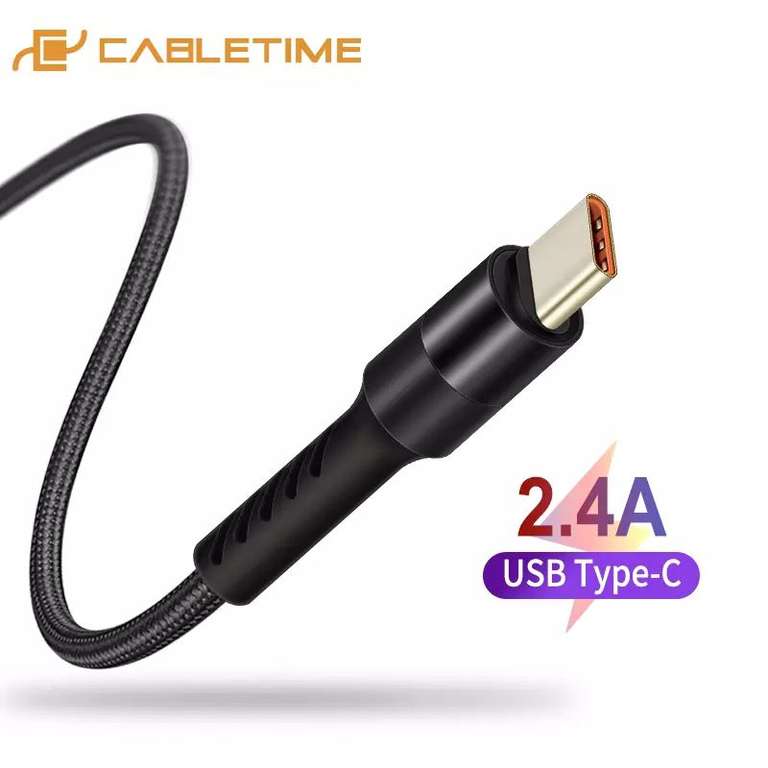 Метровый кабель TypeC для быстрой зарядки и быстрой передачи данных за 0.99$