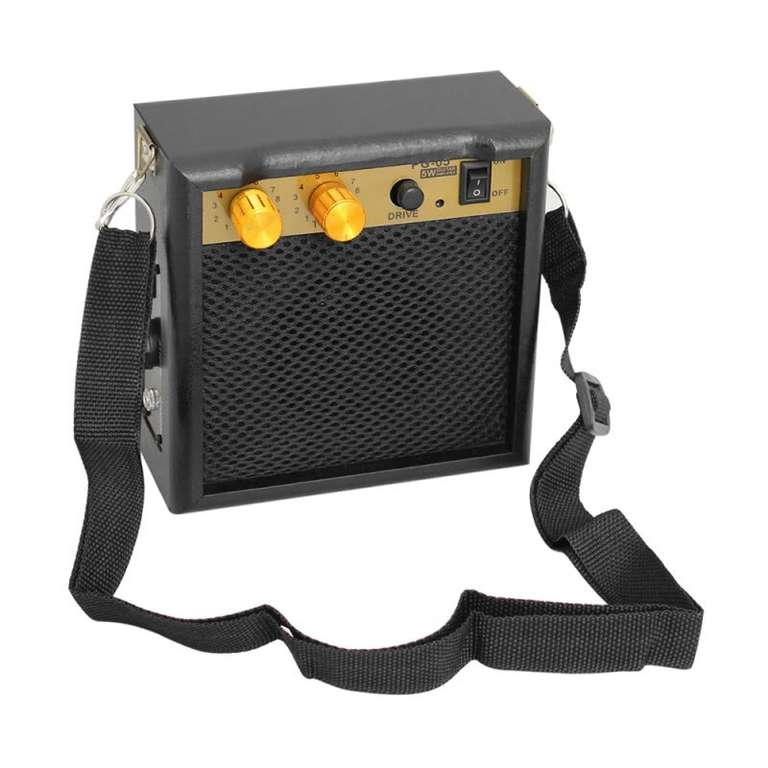 Портативный мини-гитарный усилитель Amp Speaker 5W с 3,5-миллиметровым выходом для наушников за 17.99$