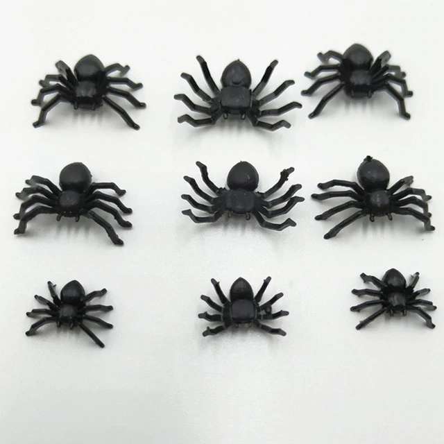 ПВХ 3D настенное украшение в виде пауков (набор из 12 шт)