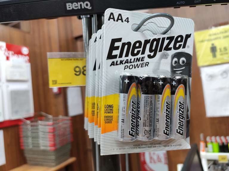 Батарейки Energizer 4шт AA и AAA