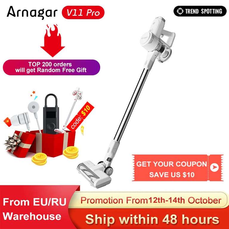 Беспроводной пылесос Arnagar V11 PRO Wireless Handheld Vacuum Cleaner