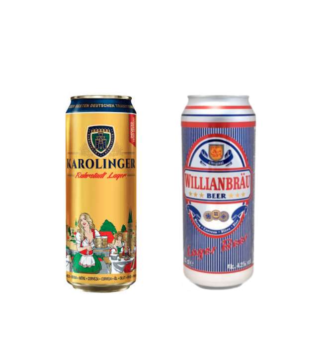 Импортное пиво в Бристоль напр. Karolinger (Германия) и Wilianbrau (Бельгия)