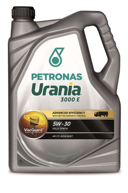Моторное масло PETRONAS URANIA 3000 E 5W-30 синтетическое 5 л. (для промышленных и коммерческих автомобилей с дизельным двигателем)