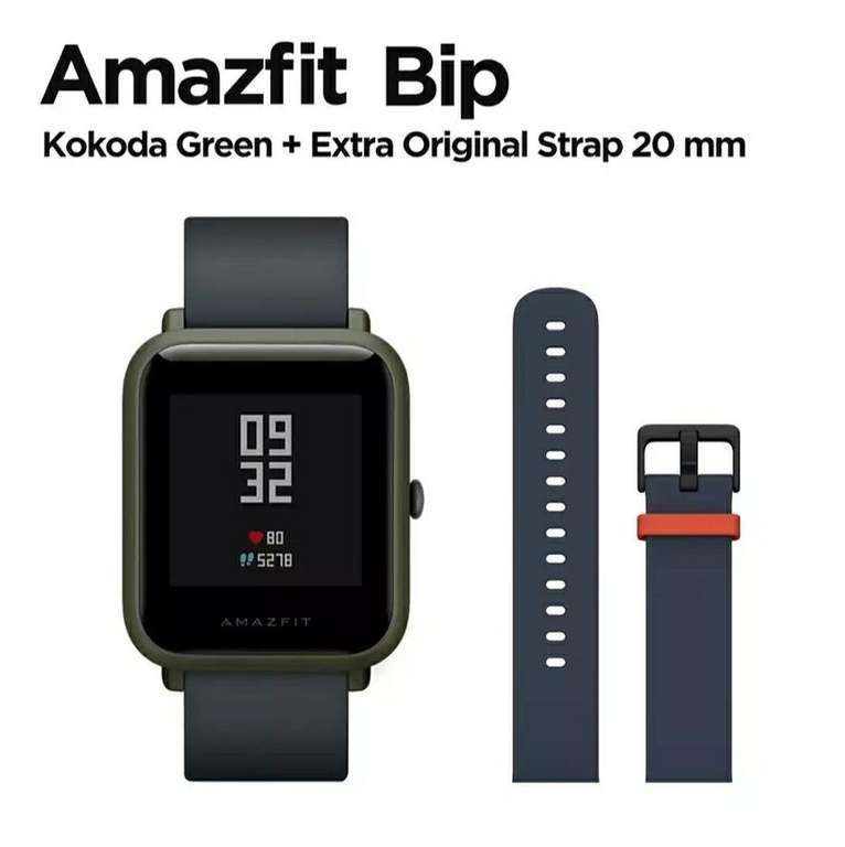 Умные часы Amazfit Bip (c GPS) + ремешок