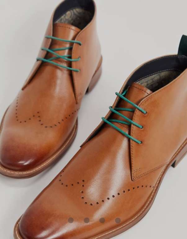 -20% на аутлет (напр. светло-коричневые кожаные строгие ботинки со шнуровкой Silver Street со скидкой 44%+20%)